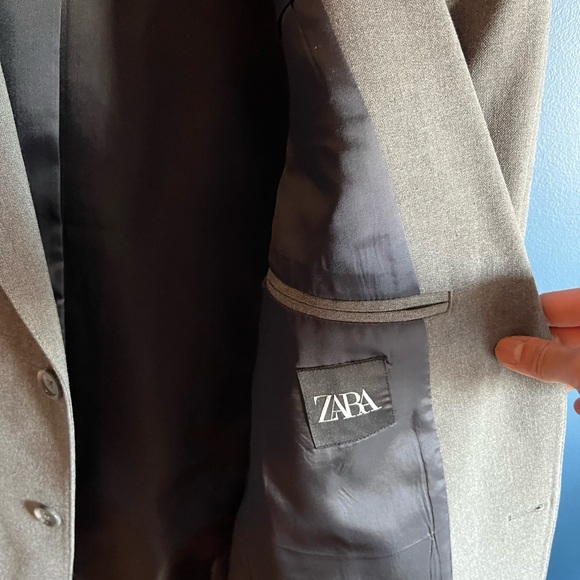 Zara Grey Suit Jacket - Picture 4 of 4